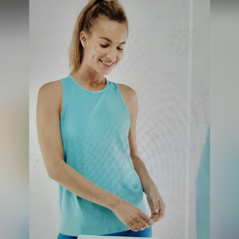 FABLETICS TEAGAN Teal Tank Top NWT